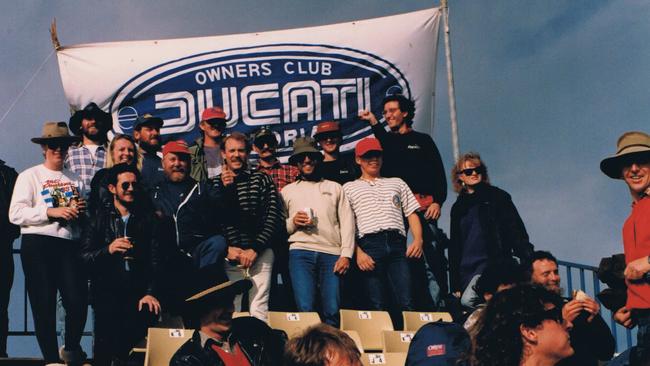 Victorian Ducati Owners' Club at Siberia for the 1989 Australian Motorcycle Grand Prix.