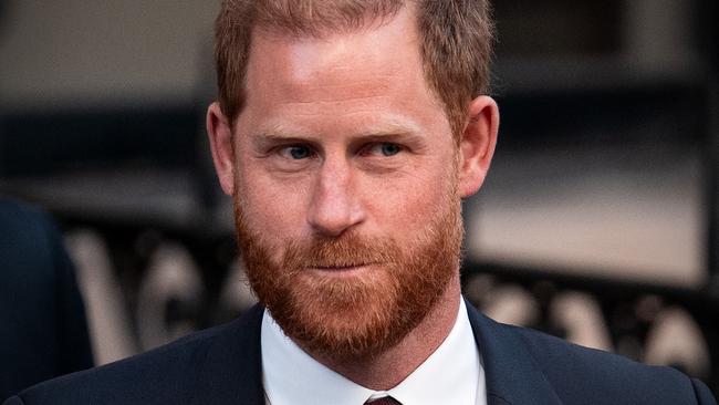 Prince Harry leaves the Royal Courts of Justice on April 09. Picture: Carl Court/Getty Images
