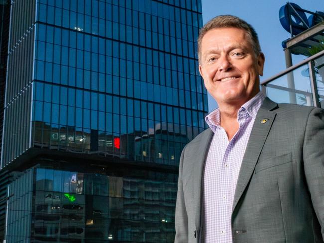 Flinders University vice chancellor Colin Stirling outside its new city campus Picture: Supplied