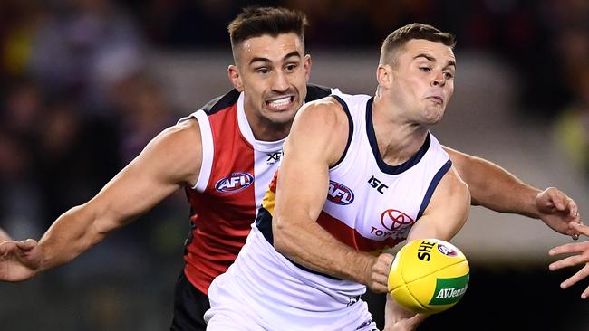 Adelaide midfielder Brad Crouch is hoping for a smooth transition to the Saints. Picture: Quinn Rooney/Getty Images