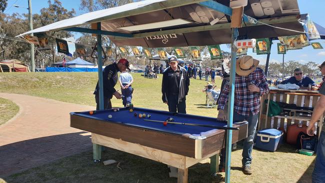 The wild antics of Bathurst fans at the site have settled down in recent years. Picture: Matthew Dunn