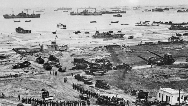 Allied forces during the D-Day landing operations in Normandy, north-western France. Picture: AFP