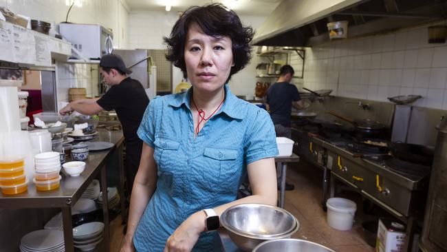 Jay Yin, co-owner of Perth restaurant JJ’s Kitchen which has experienced a sharp fall in business. Picture: Marie Nirme