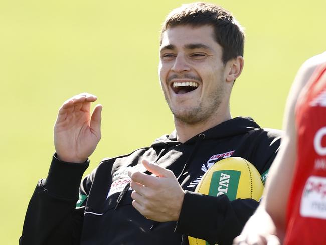 Jack Steele’s price is coming down, but life is good at the Saints. Picture: Michael Willson/AFL Photos via Getty Images