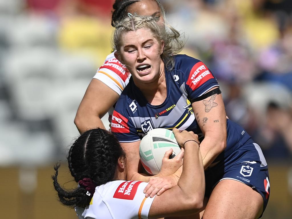 Townsville, Australia. 02nd Sep, 2023. Celebrations for Dragons following  the NRLW Round 7 match between the North Queensland Cowboys Women and the  St. George Illawarra Dragons at the Queensland Country Bank Stadium