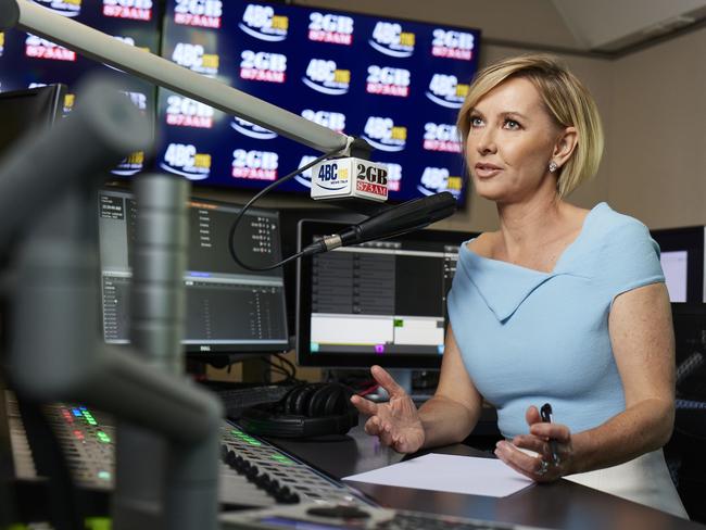 Deborah Knight on air at 2GB. Supplied