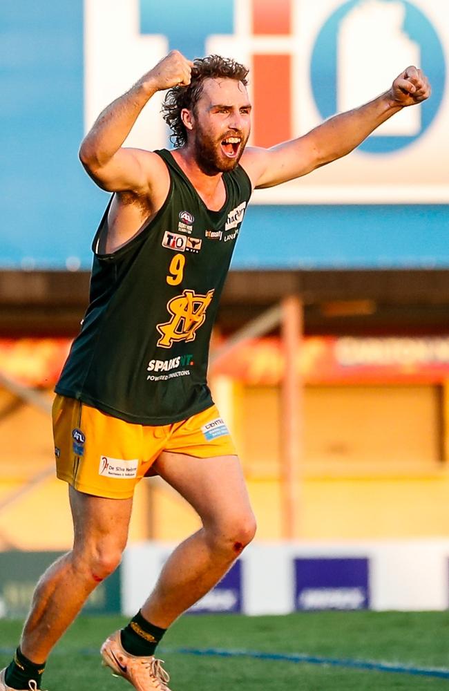 St Mary's captain Dylan Landt has had a stellar start to the 2023-24 NTFL season. Picture: Celina Whan / AFLNT Media