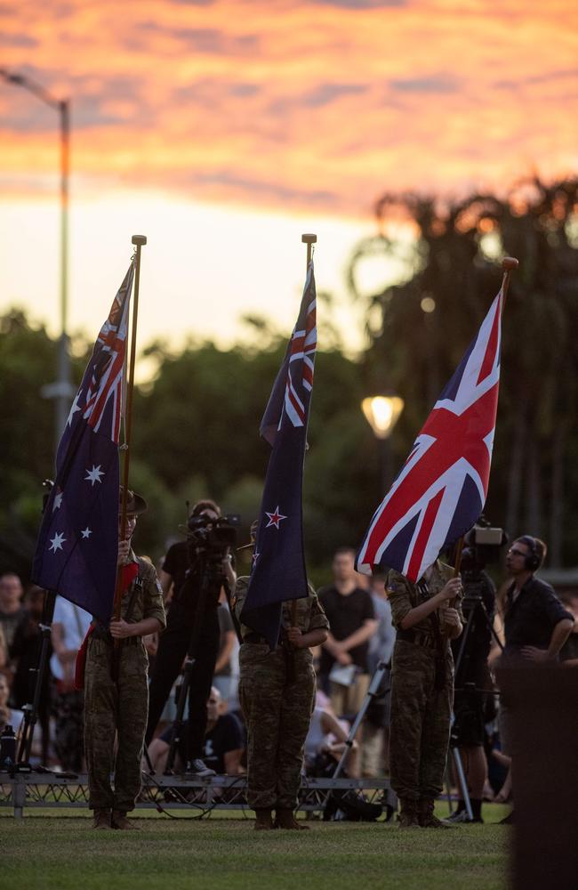 109 years after the Gallipoli landings, Territorians gather in Darwin City to reflect on Anzac Day. Picture: Pema Tamang Pakhrin