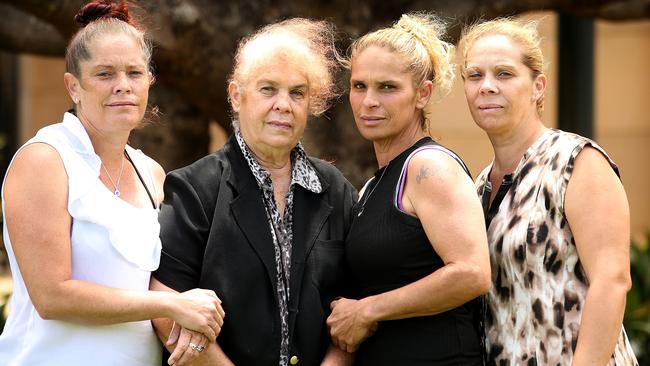 The family of their Lynette Daley: sister Joanne Daley, mother Thelma Davis, sisters Tina Daley and Pauline Davis. Picture: Nathan Edwards