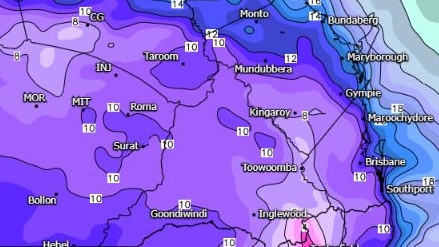 Southern Queensland is in the grips of a cold snap. Picture: weatherwatch.net.au