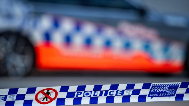 A woman has been flown to the Royal Brisbane Women’s Hospital after she was trapped in car following crash. Picture: Tom Parrish