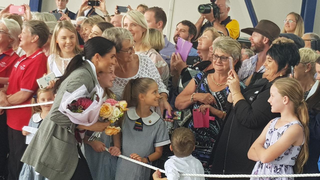 Meghan posing with her fans. Source: Candy Sutton