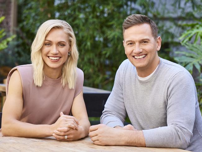 Erin Phillips is the new MIX102.3 breakfast radio host, pictured with Mark Soderstrom.