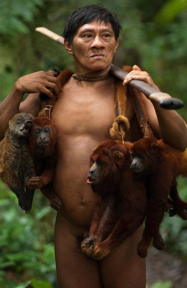 The lives of the Huaorani people in the Ecuadorean Amazon jungle. Picture: Pete Oxford /mediadrumworld.com/australscope