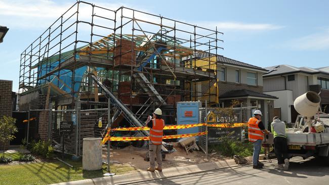 One man was taken to hospital after the building collapse. Picture: Tim Hunter