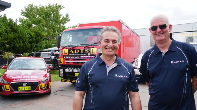 Mark Briffa and Shaun Woolley from All Driver Training Solutions in Mount Gambier. Picture: Jessica Ball