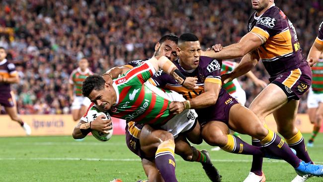 Dane Gagai crossed early for the visitors. Picture: Bradley Kanaris