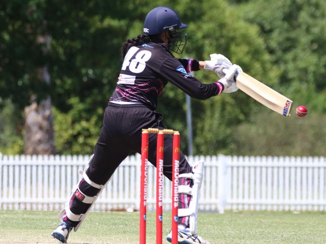 Manorath Gill hits out for Penrith before here spell of 3/5. Picture Warren Gannon Photography