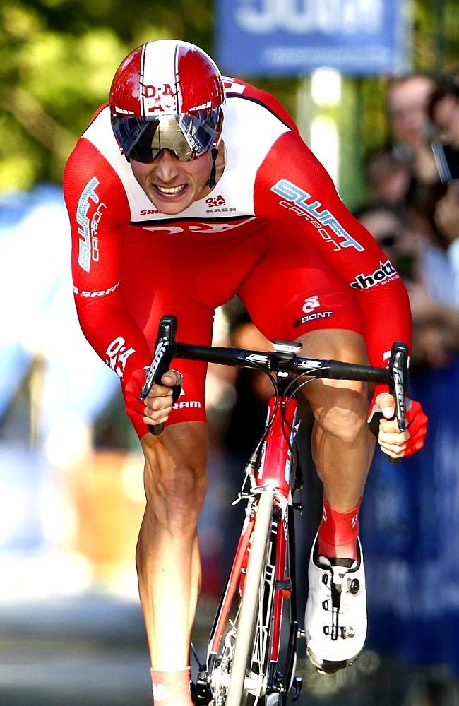 Will Clarke (Drapac) set the third fastest time in the prologue. Picture: Michael Klein