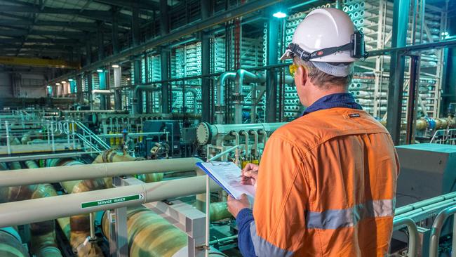 Wonthaggi’s desalination plant is a white elephant in Victoria. Picture: Jake Nowakowski