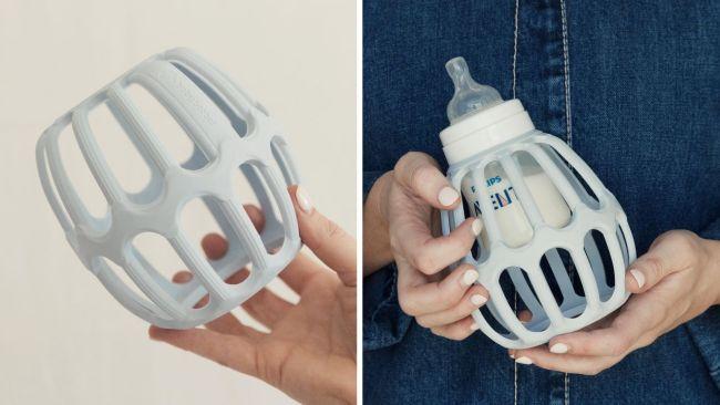 Harriette invested a whopping $125,000 of her savings to create the babybotbot Bottle Helper. Image: Supplied