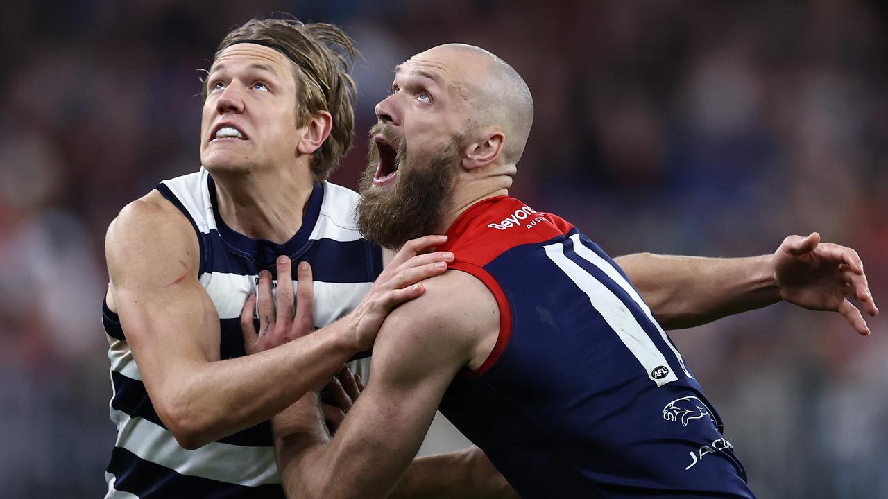 Melbourne ruckman Max Gawn will need to lead the charge for the Demons in the midfield. Picture: Michael Klein