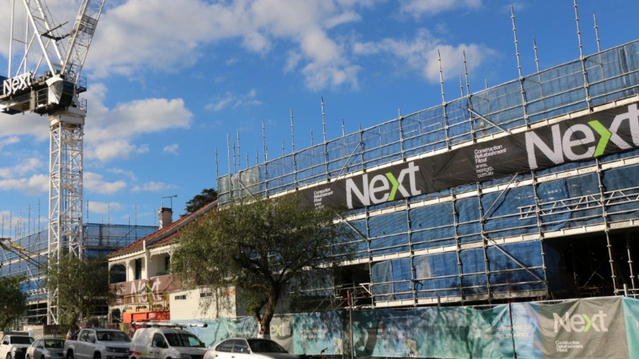 Construction at a Next student accommodation project in Kensington, Sydney. Picture: Next Group website