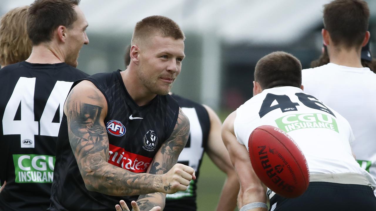 Jordan De Goey scored 100 KFC SuperCoach points in the AAMI Series. Picture: Daniel Pockett/Getty Images