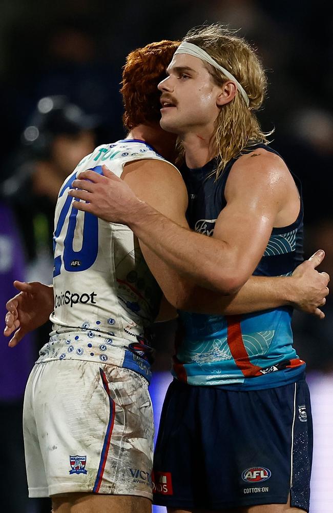 Cats fans didn’t show up in massive numbers for Bailey Smith’s clash with his former side. Picture: Getty Images