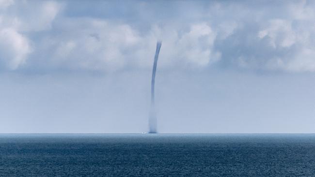 EMBARGO FOR TWAM, 30 NOVEMBER 2024. FEE MAY APPLY. Australian Weather Calendar 2025. Water Spout. Photo: Cathryn Vasseleu