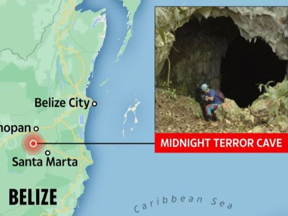 Map shows where the cave was found.