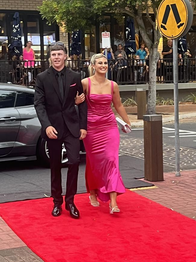 The students of Urangan State High School arrive at their formal.