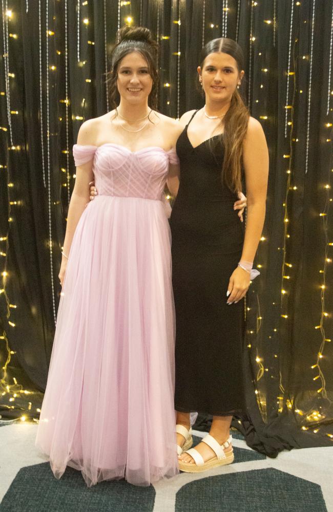 Jade and Jaz at the Maroochydore State High School formal 2023.