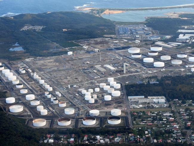 The former Caltex oil refinery in Kurnell was decommissioned and converted into a fuel import terminal in 2019. Picture: AAP Image/ Sam Mooy