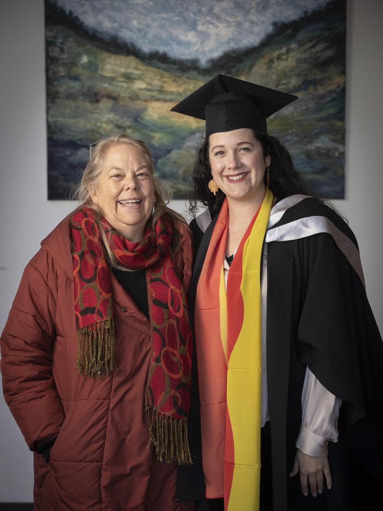 UTAS Graduation at the Hotel Grand Chancellor Hobart, Clair Andersen and Madelena Andersen- Ward both of Hobart. Picture: Chris Kidd