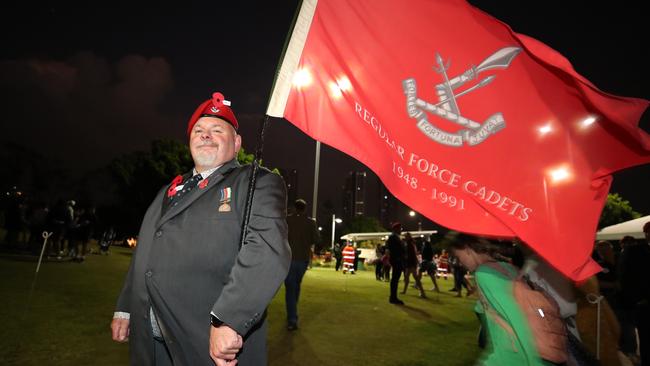 Dawn Service at Southport. Rebel marcher Steve Oliver. Picture Glenn Hampson