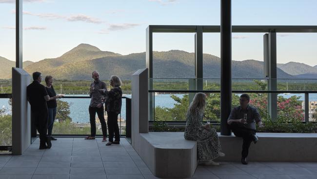 Spectacular rainforest views greet event attendees at Cairns Convention Centre. Picture: Christopher Frederick Jones