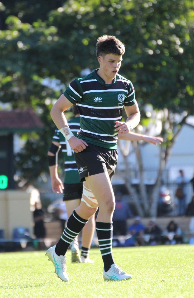 Nate Barnett. GPS First XV rugby action between BBC and BSHS.