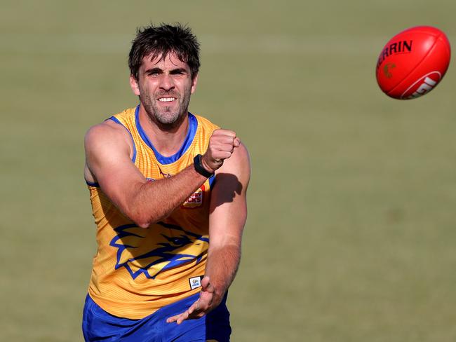 Eagle Andrew Gaff racked up a lot of possessions at the height of his career, many of them uncontested. The definition of a Seagull in SuperCoach. Picture: AAP