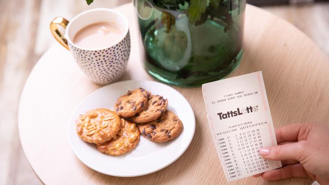 A woman has celebrated her lottery win with a cup of tea. Picture: TattsLotto