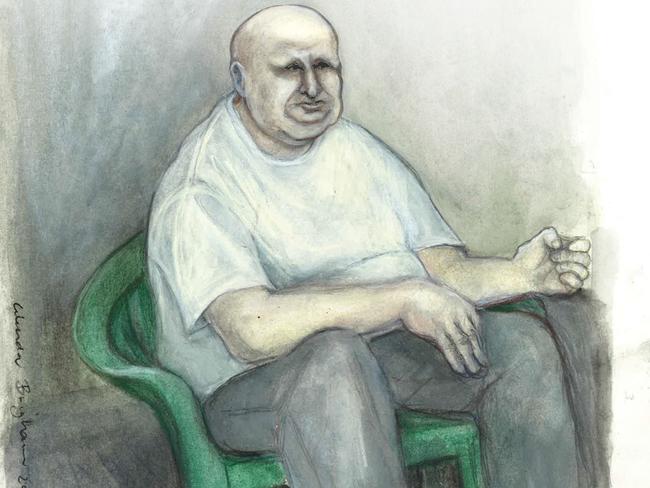 Sketch artist Glenda Brigham sat down with a former prisoner who spent time in jail with Mr Stinky. Not seen for decades, this is how jail has changed Mr Stinky.