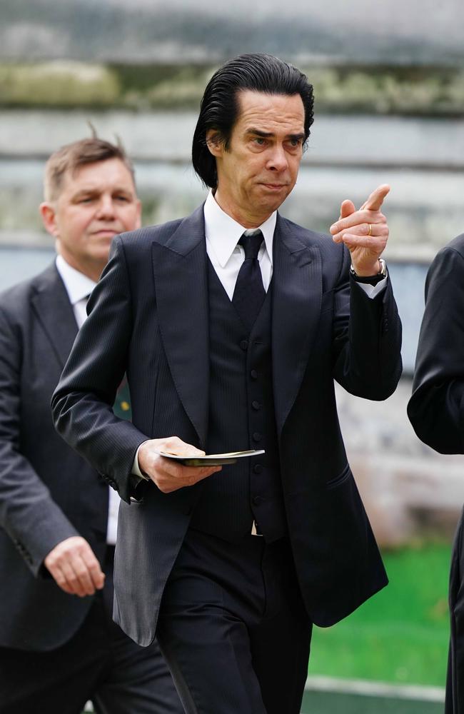 Nick Cave arrives at Westminster Abbey. Picture: Jane Barlow – WPA Pool/Getty Images