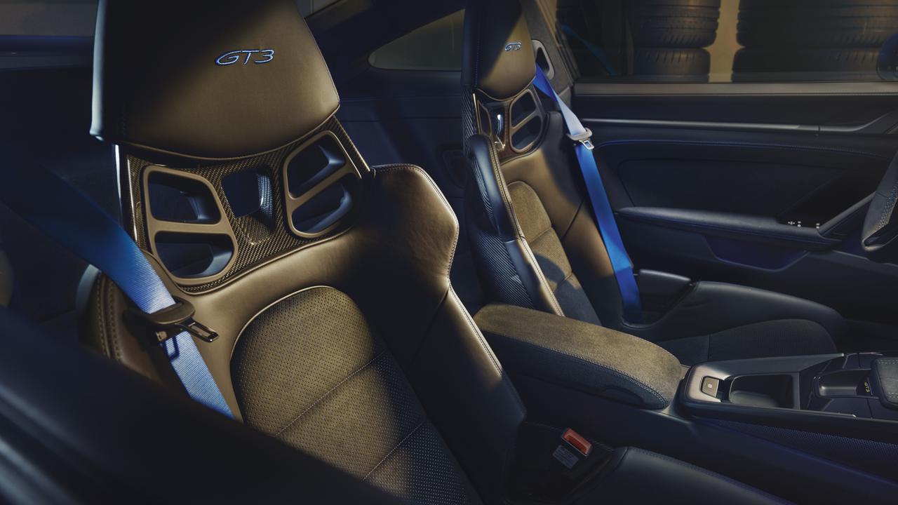 GT3 customers can have their car fitted with racing seats, a roll cage and safety harnesses.