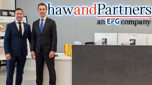 Shaw and Partners senior portfolio managers Stephen Lyle and Christopher Wollermann.