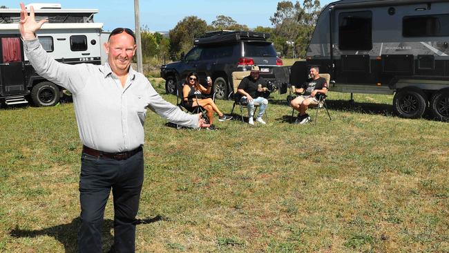 Mt Moriac Hotel publican Ashley Foote has welcomed more than 1800 free campers to his property in the last two years. Picture: Alison Wynd