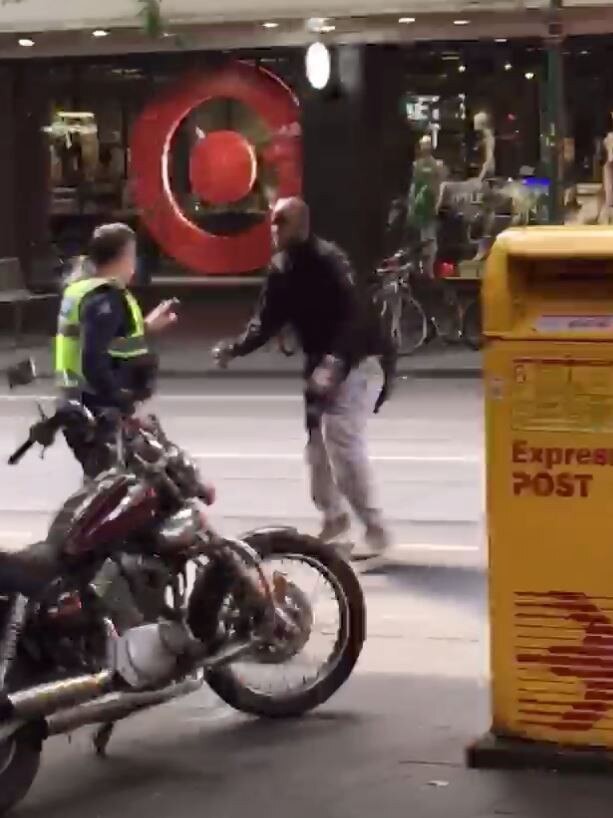 Police officers came face-to-face with terrorist Hassan Khalif Shire Ali on Bourke St.