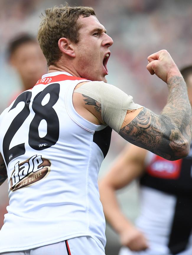 Tim Membrey provided a great target for the Saints. Pic: AAP