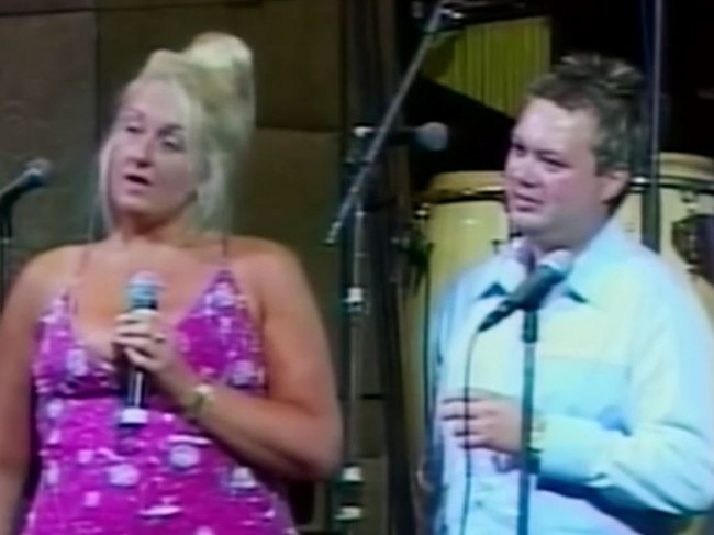 Nicola Gobbo and Carl Williams at his daughter Dhakota's glitzy Christening party at Melbourne's Crown Casino in 2003.