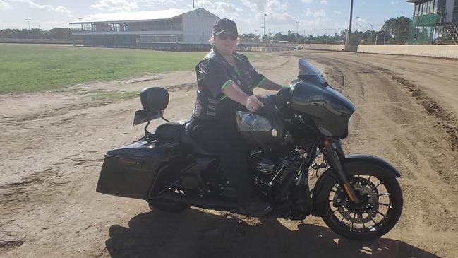 Harley Owners Group HOG Rockhampton member and HOG games co-ordinator Sue Schluter on her 2019 1890cc Street Glide Special.