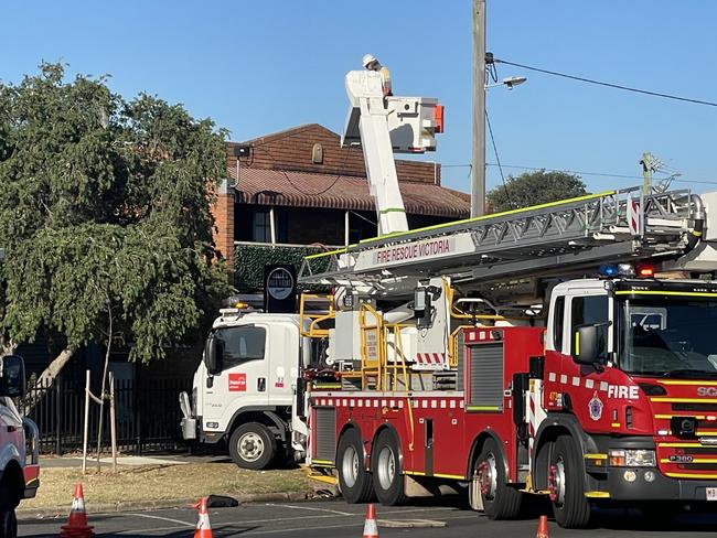 Portarlington Pier Front pizza shop has been damaged in a blaze on Wednesday morning.